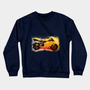 Yellow motorcycle Crewneck Sweatshirt